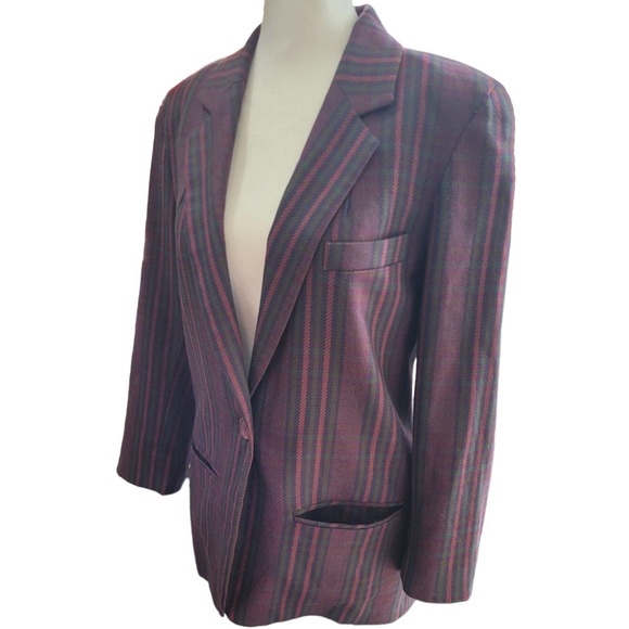 Striped Women's Blazer - Picture 7 of 12